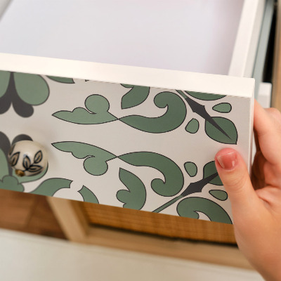 Møbelfolie Grøn ornament