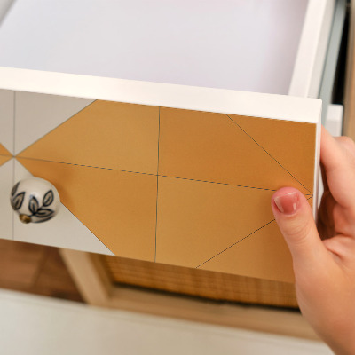 Selvklæbende folie til møbler Trekantmosaik