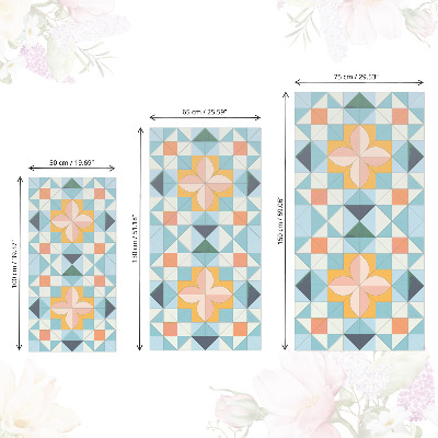 Selvklæbende folie til skab Geometrisk mosaik