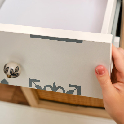 Selvklæbende folie til skab Geometriske fliser