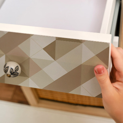 Selvklæbende folie til skabslåge Geometrisk mønster
