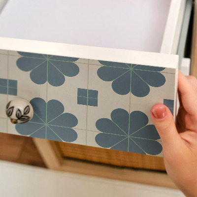 Selvklæbende folie til møbler Blomstergeometri