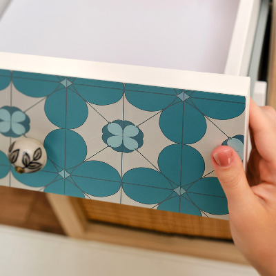 Selvklæbende folie til skab Geometrisk mønster