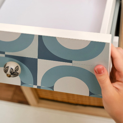 Selvklæbende folie til skabslåge Blå hjul