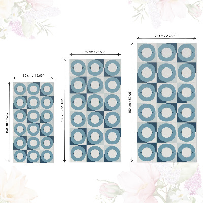 Selvklæbende folie til skabslåge Blå hjul