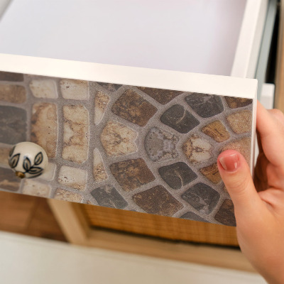 Selvklæbende folie til møbler Stenmosaik
