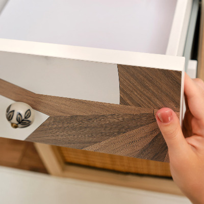 Selvklæbende folie til skabslåge Træ og marmor