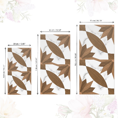 Selvklæbende folie til skabslåge Træ og marmor