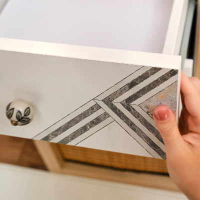 Selvklæbende folie til skab Moderne geometri