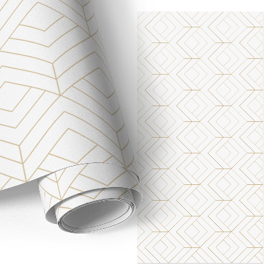 Selvklæbende folie til skab Geometrisk design