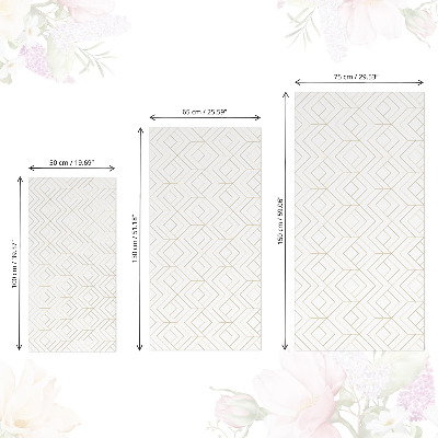 Selvklæbende folie til skab Geometrisk design