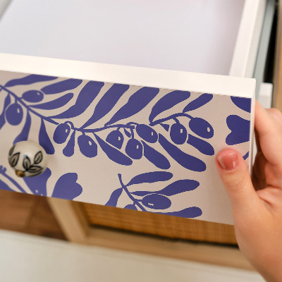 Selvklæbende folie til møbler Botaniske mønstre