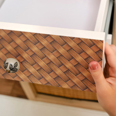 Selvklæbende folie til skabslåge Fletvævning