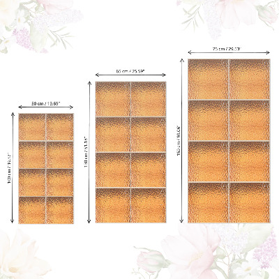 Selvklæbende folie til skabslåge Glasblokke