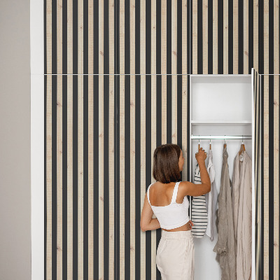 Selvklæbende folie til skab Trælameller