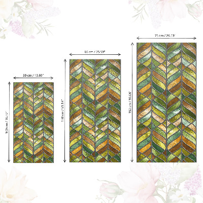 Dekorationsfolie Farvede glasblade