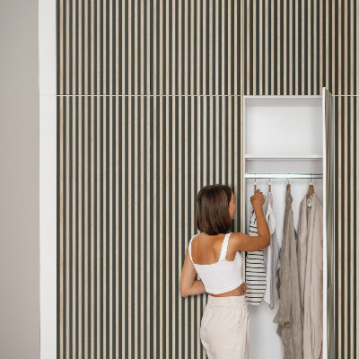 Selvklæbende folie til skabslåge Lodrette striber