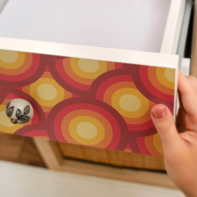 Selvklæbende folie til møbler Farverige cirkler