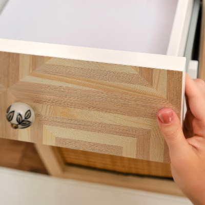 Selvklæbende folie til møbler Trægeometri