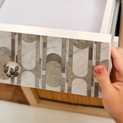 Selvklæbende folie til skabslåge Jordmønstre