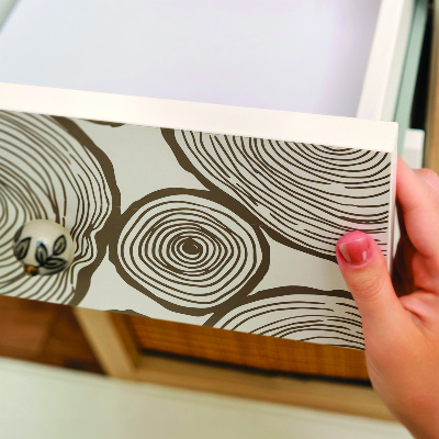 Dekorationsfolie Træcirkler