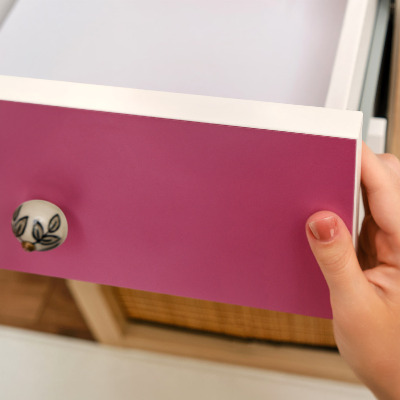 Selvklæbende folie til skabslåge Intens lyserød