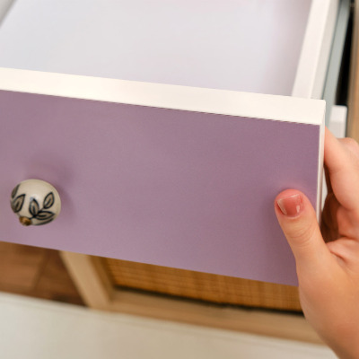 Selvklæbende folie til skabslåge Lys lilla