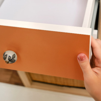 Selvklæbende folie til møbler Stærk appelsin