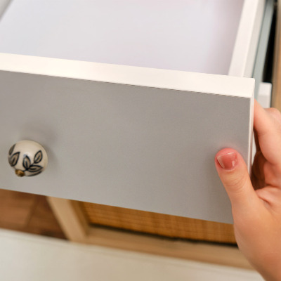 Dekorationsfolie Glat grå