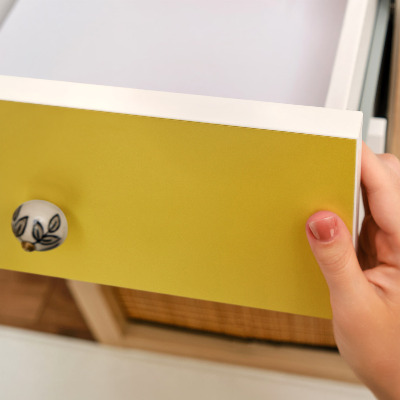 Selvklæbende folie til skabslåge Intens gul