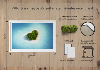 Mosbillede Hjerteformet ø