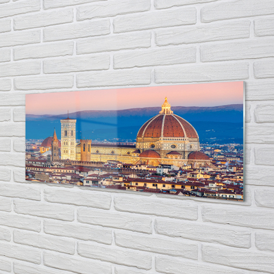 Print på glas Italien Katedral panorama nat