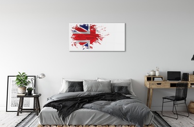 Billede på glas Storbritanniens flag