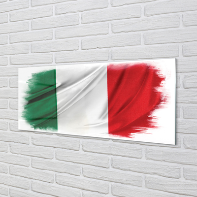 Billede glas Italiens flag