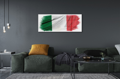 Billede glas Italiens flag