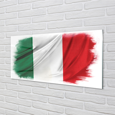 Billede glas Italiens flag