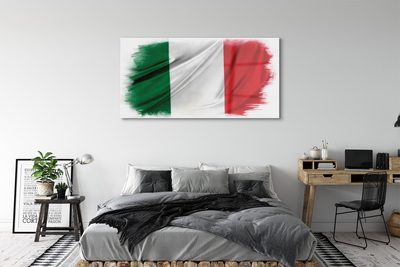 Billede glas Italiens flag