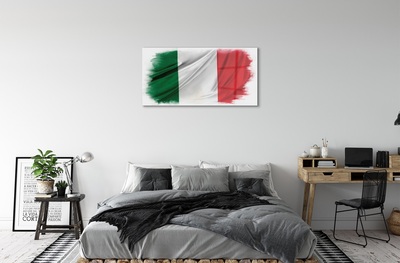 Billede glas Italiens flag