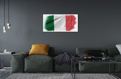 Billede glas Italiens flag