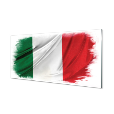 Billede glas Italiens flag