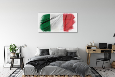 Billede glas Italiens flag