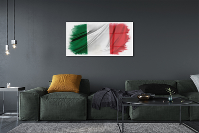 Billede glas Italiens flag