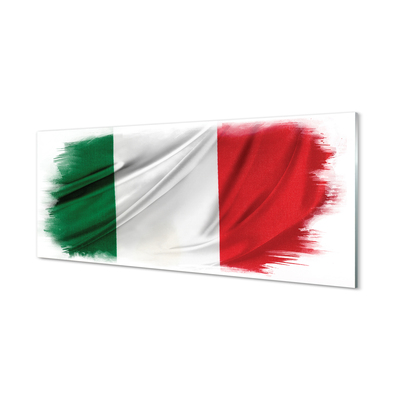 Billede glas Italiens flag