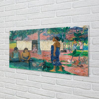 Billede på glas Kunst afrikansk landsby