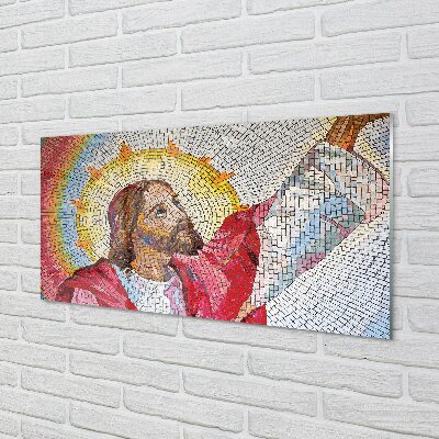 Glasbillede Mosaik Jesus