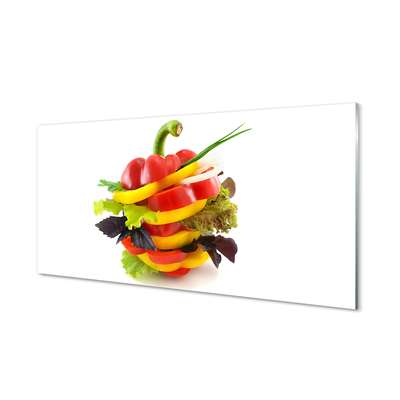 Billede glas Peberfrugter salat