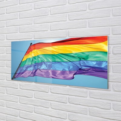 Glas billede Farvede flag