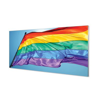 Glas billede Farvede flag