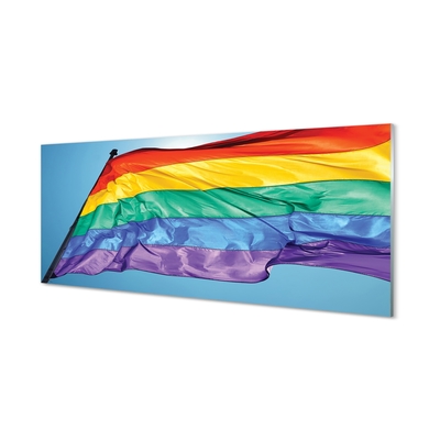 Glas billede Farvede flag