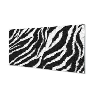 Billede glas Zebra pels